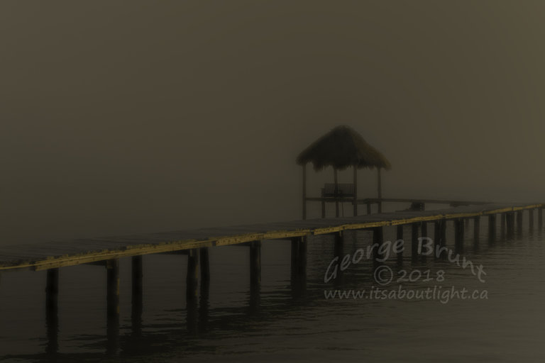 Dock in the haze, by George Brunt. ID 2CQ1523 rev 1c
