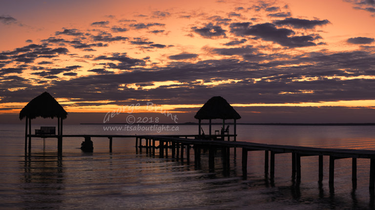 Sunrise over the jetty, by George Brunt. ID 2cq1552-55 rev 1b.
