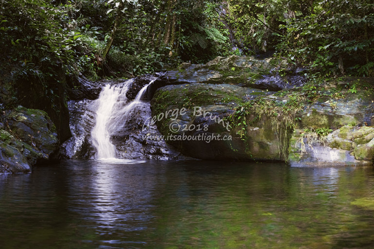 Lower falls, La Milpa, by George Brunt. ID 2cq803-808 rev 1d