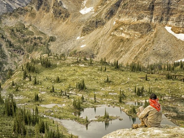 George looking down from Lucifer Trail, by Carol Quinn. ID _8GB7700