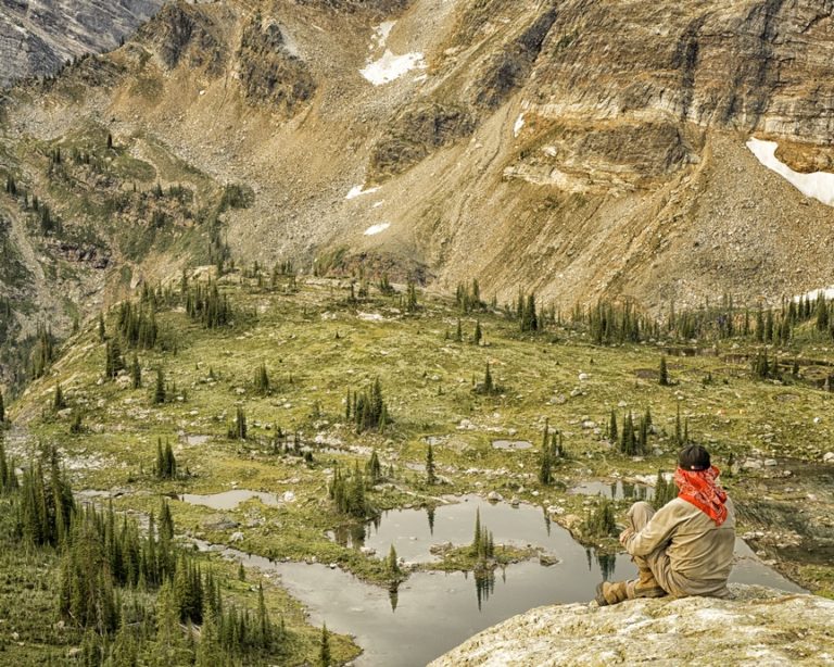 George looking down from Lucifer Trail, by Carol Quinn. ID _8GB7700